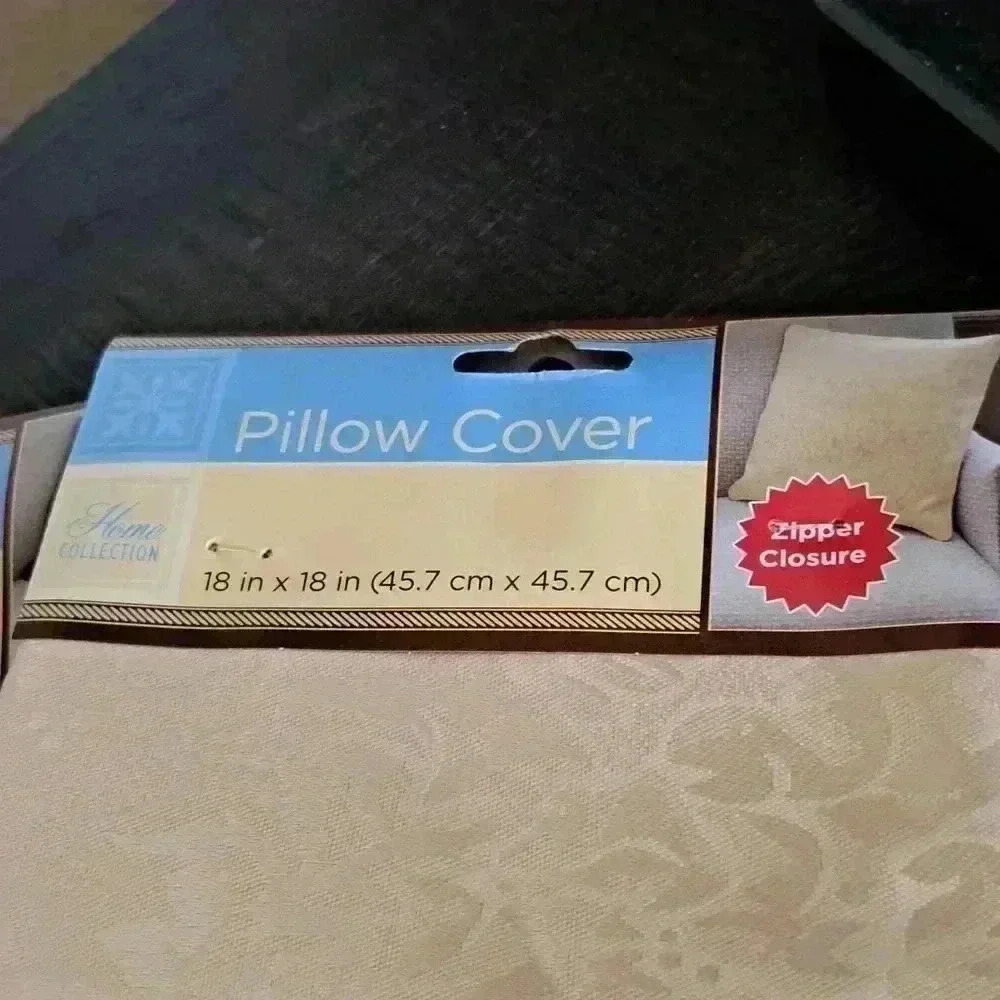 PILLOW COVERS GREY GOLD BROWN BLACK - Picture 2 of 12